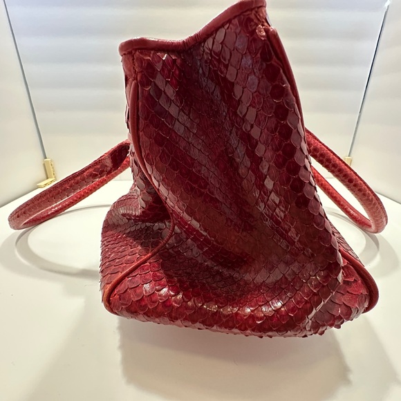 Red Python Women's Bag - Picture 3 of 11
